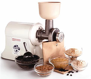 Grain mill attachment